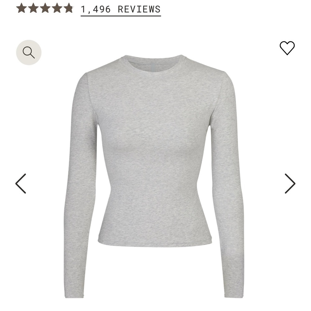 COTTON JERSEY LONG SLEEVE T-SHIRT